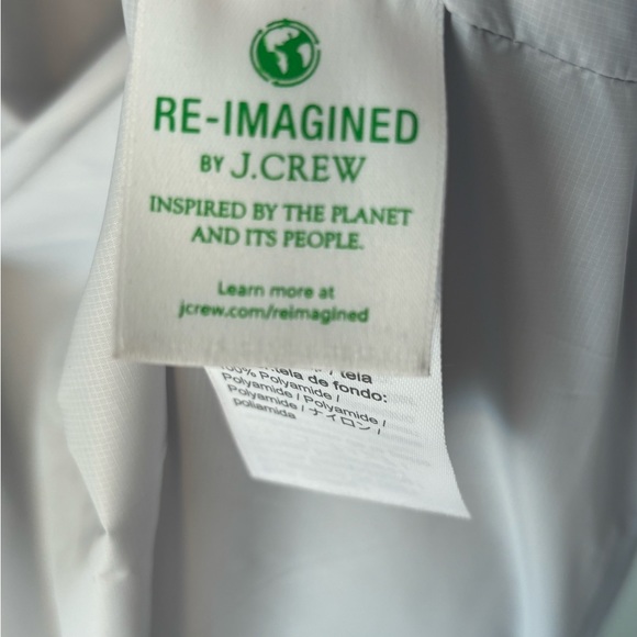 J Crew Puffer Wrap Coat With Primaloft Size M Pale Sky NWOT - Picture 8 of 9